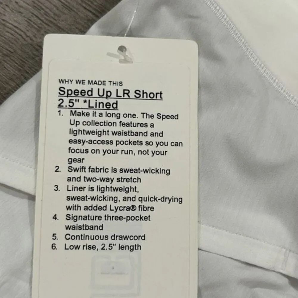 NEW Lululemon Speed Up Shorts 14 - Picture 4 of 4